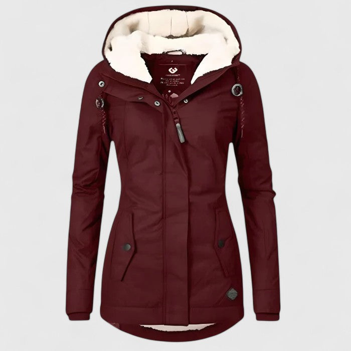 Bianca | Gefütterter Parka mit Teddy-Haube