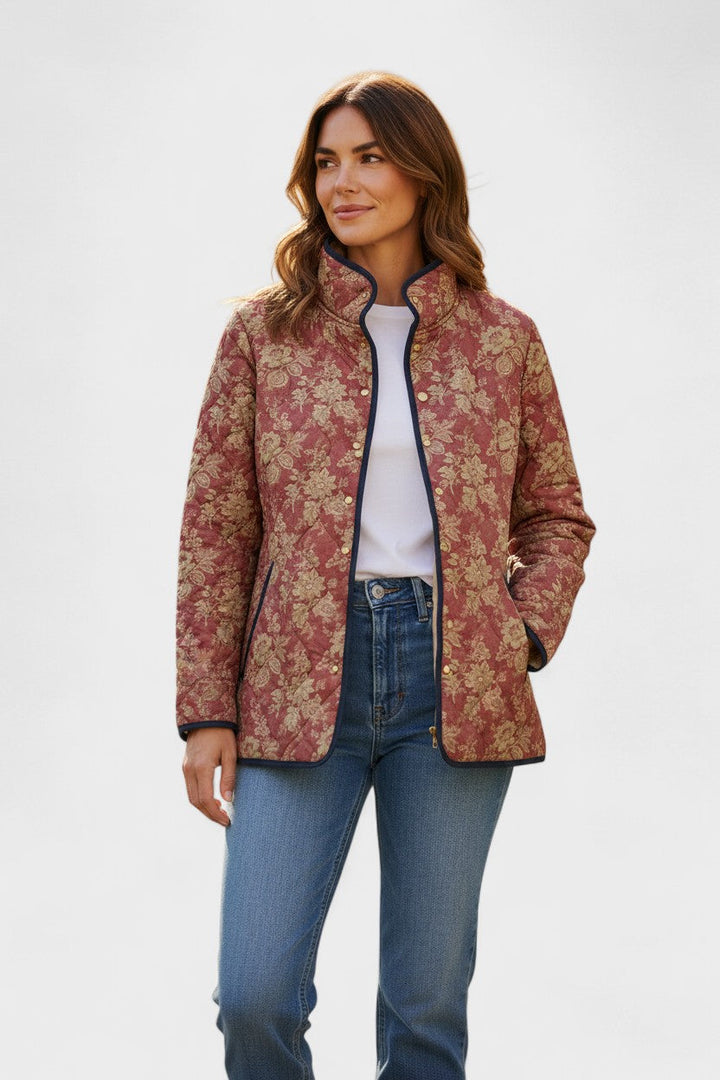 Clarissa – Steppjacke mit edlem Ornament-Muster