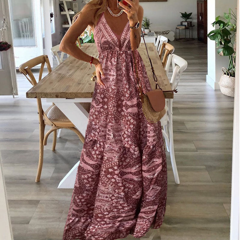 Gweneth - Ärmelloses Boho-Kleid im angesagten Stil