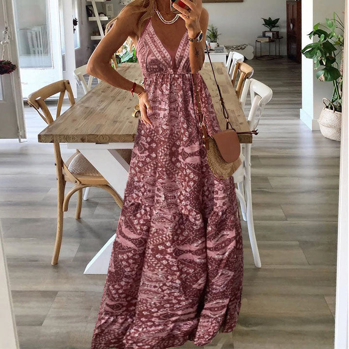 Gweneth - Ärmelloses Boho-Kleid im angesagten Stil