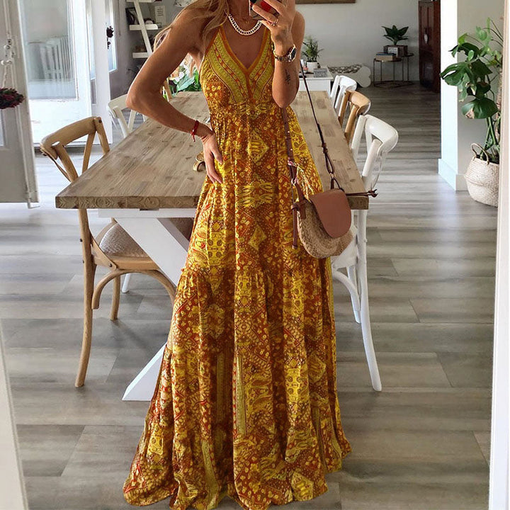 Gweneth - Ärmelloses Boho-Kleid im angesagten Stil