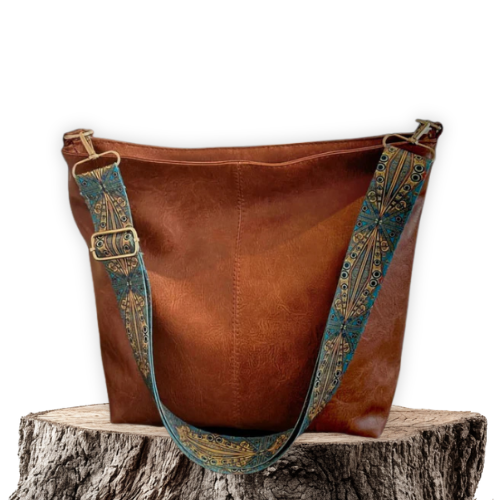 Marian™ | Vintage-Lederhandtasche mit Schultergurt