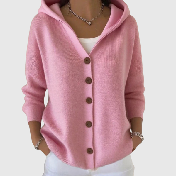 Hooded Knit Cardigan