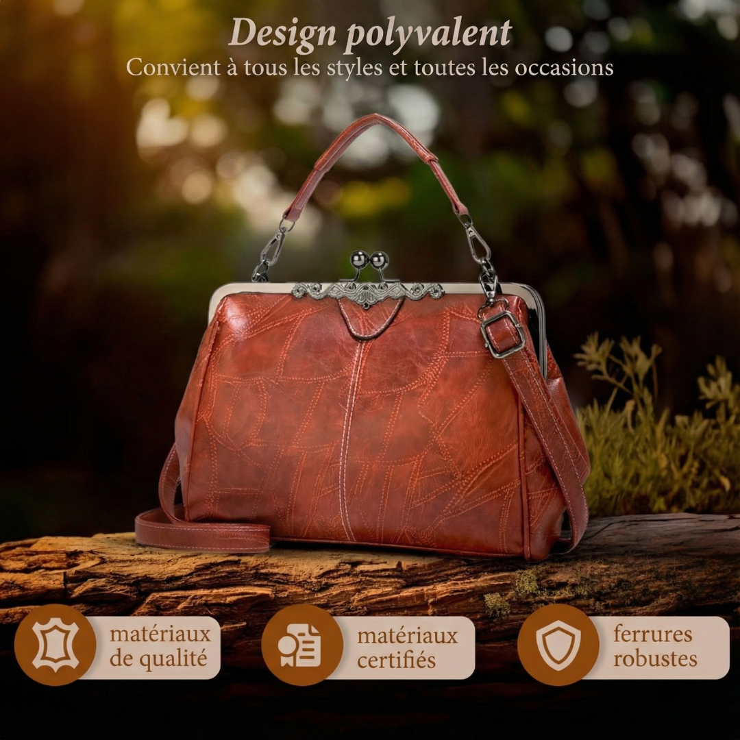 Lily™ | Klassische Lederhandtasche im Vintage-Stil