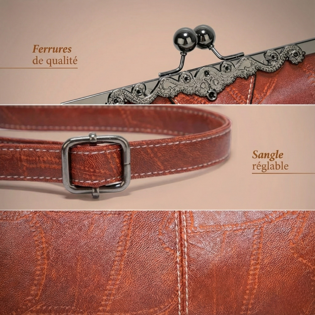 Lily™ | Klassische Lederhandtasche im Vintage-Stil