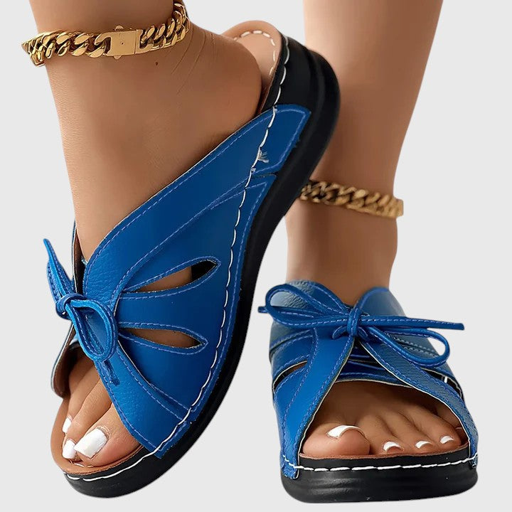 Darcy - Elegante Slip-On Sandalen mit Schleife
