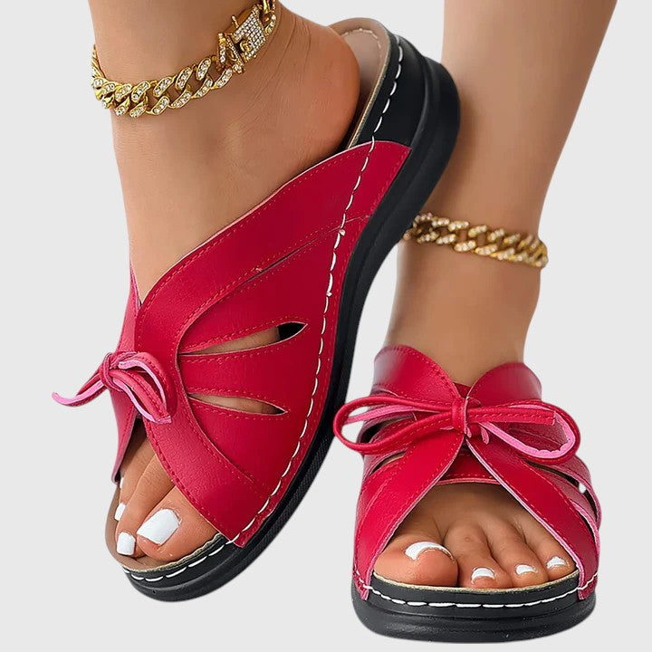 Darcy - Elegante Slip-On Sandalen mit Schleife
