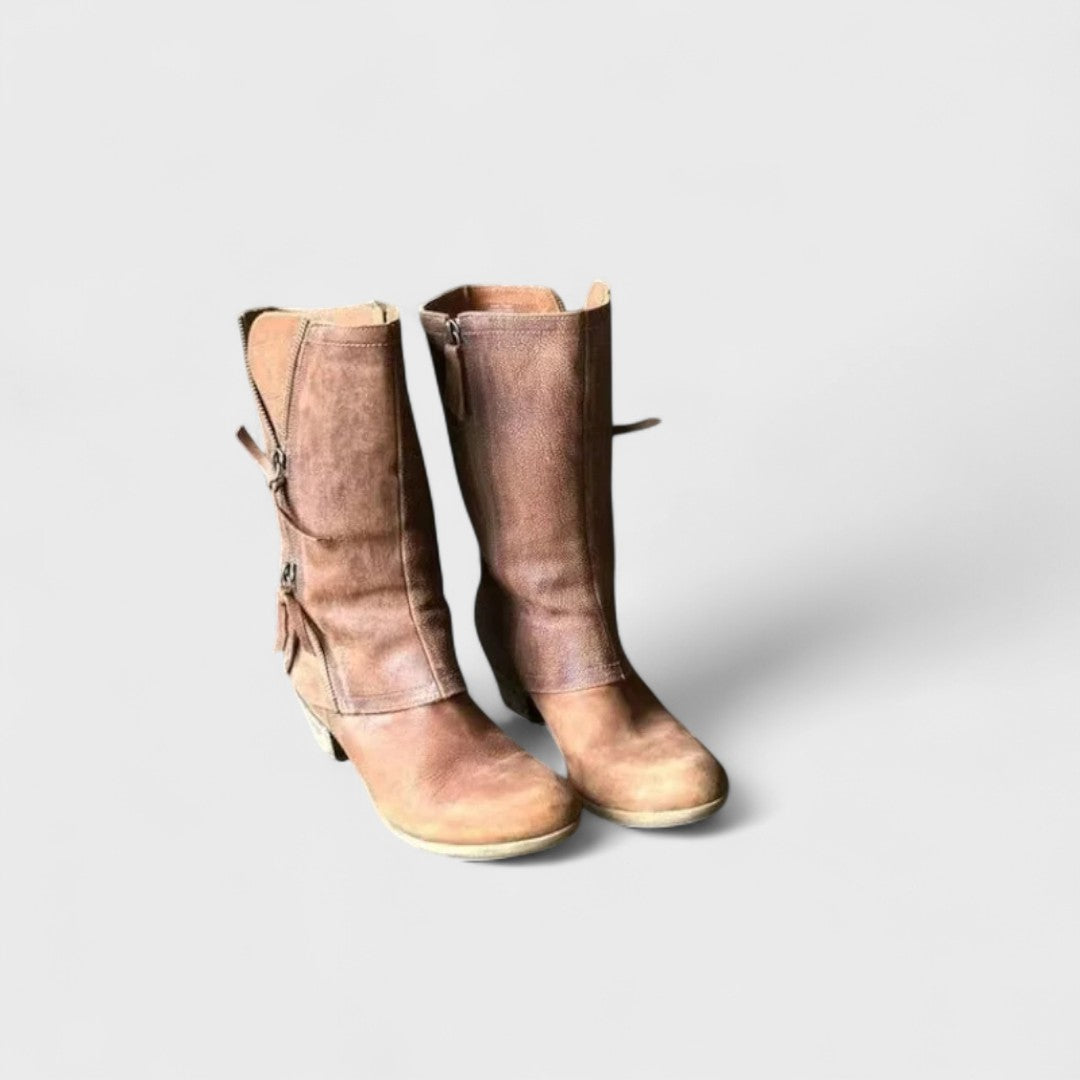 Alma - Vintage Stiefel bis zur Mitte der Wade