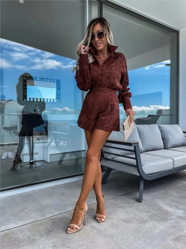 Lesley - Elegantes Spitzen-Outfit