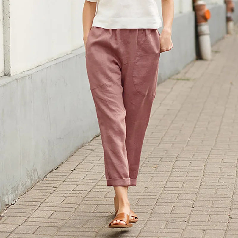 Kriza - Bequeme Weite Hosen mit praktischen Taschen
