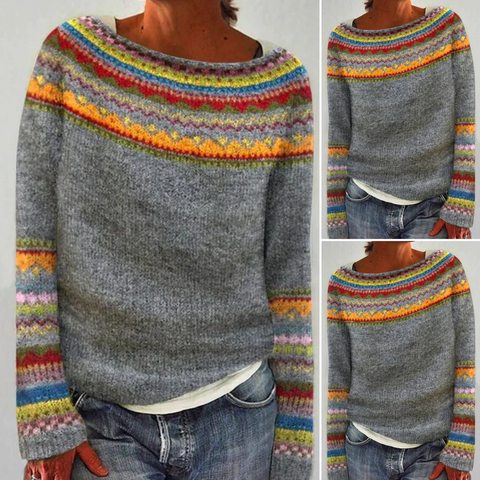 Alice | Merinowollpullover mit nordischem Muster