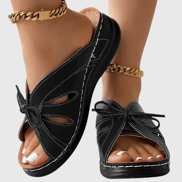 Darcy - Elegante Slip-On Sandalen mit Schleife
