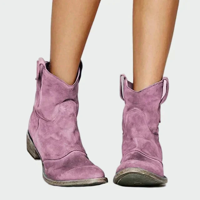 Sára - Retro Stiefeletten im Cowboy-Stil