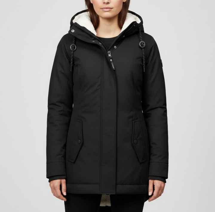 Bianca | Gefütterter Parka mit Teddy-Haube