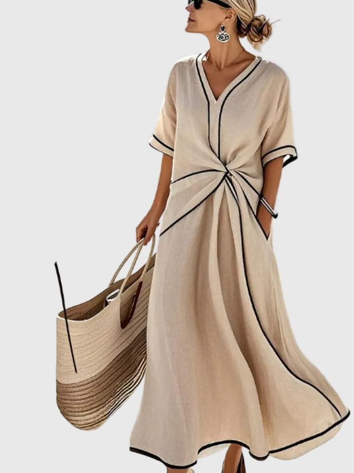 Helena | Maxikleid mit Raffungen