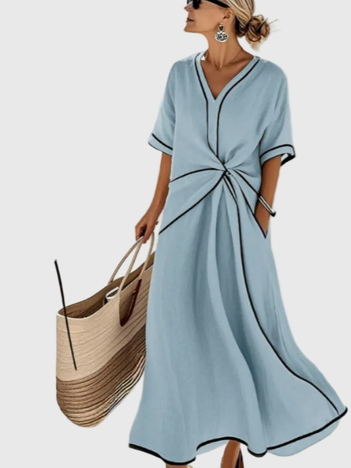 Helena | Maxikleid mit Raffungen