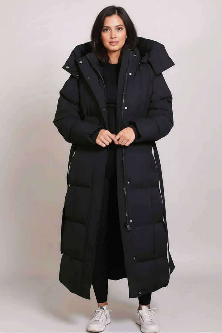 Costanza | Maxi-Steppjacke mit Kapuze