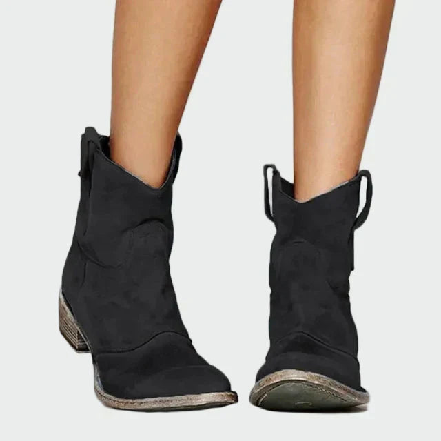 Sára - Retro Stiefeletten im Cowboy-Stil