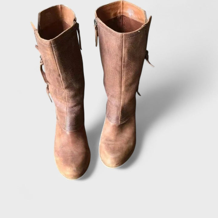Alma - Vintage Stiefel bis zur Mitte der Wade