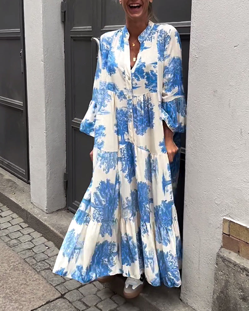 Ophelia - Elegantes Maxikleid mit fließendem Schnitt