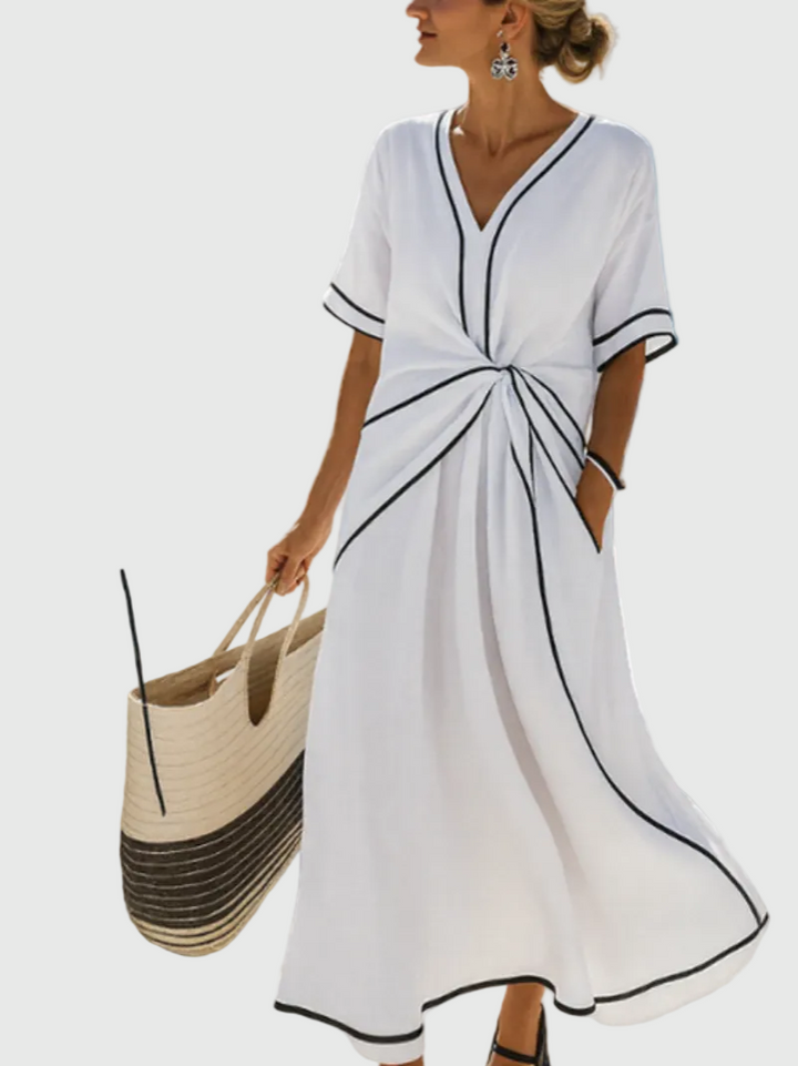 Helena | Maxikleid mit Raffungen