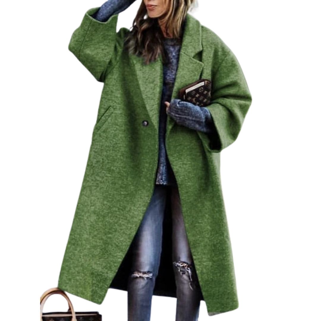 Stefania | Oversize-Mantel mit mehrfarbigem Karomuster