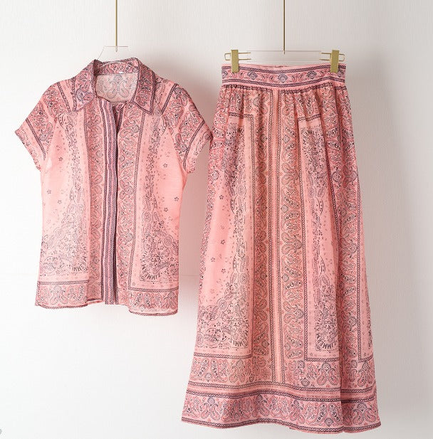 Adele - Zweiteiliges Set im Boho-Druck