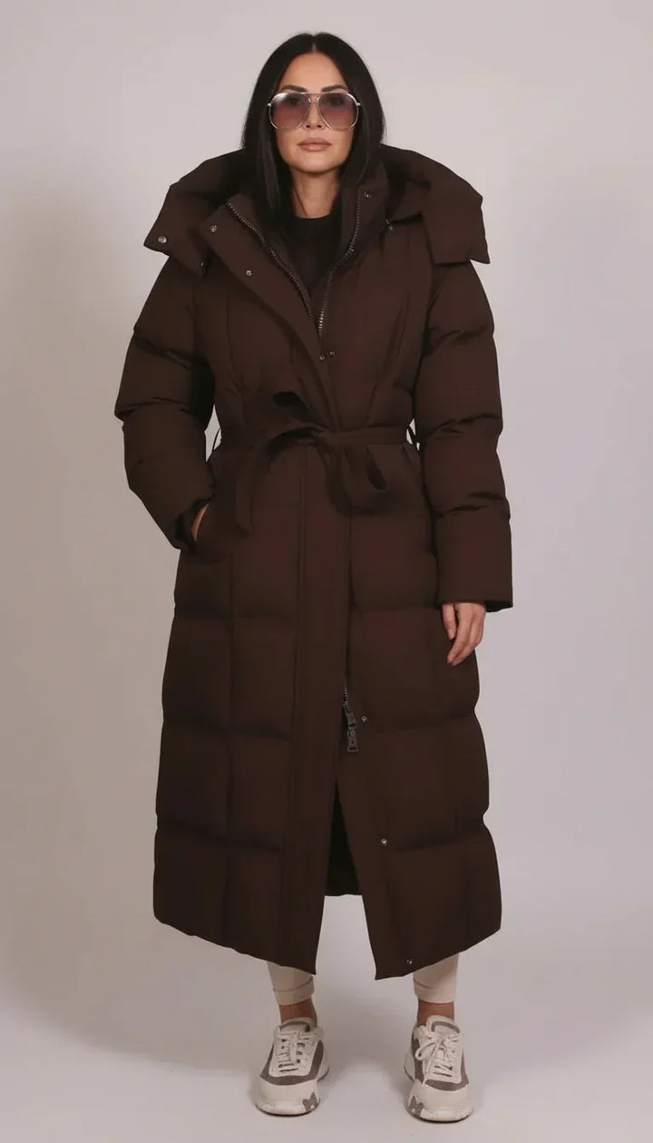 Costanza | Maxi-Steppjacke mit Kapuze