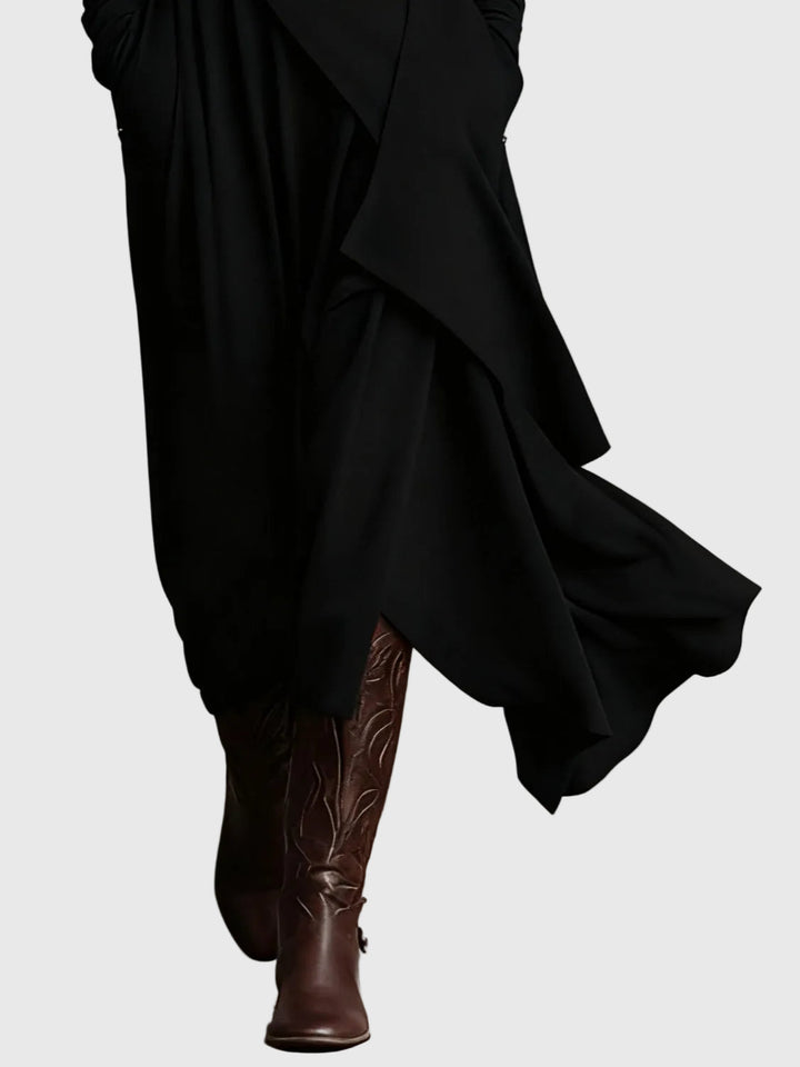 Violett | Maxi Plisseekleid