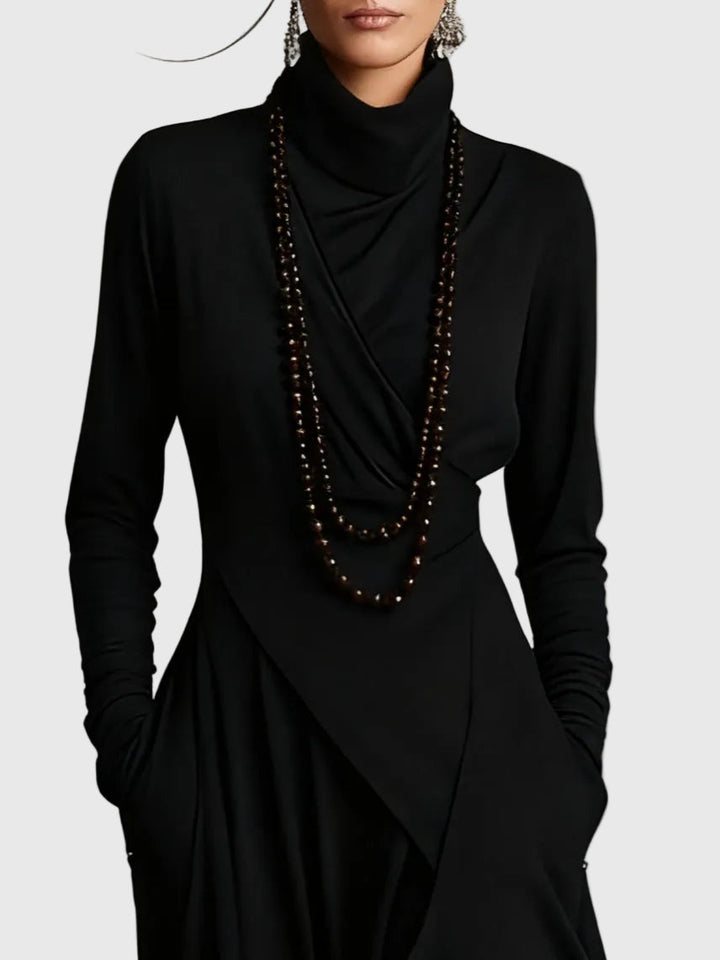 Violett | Maxi Plisseekleid