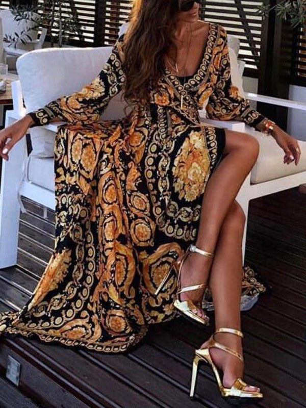 Faye - Boho-Print Kleid