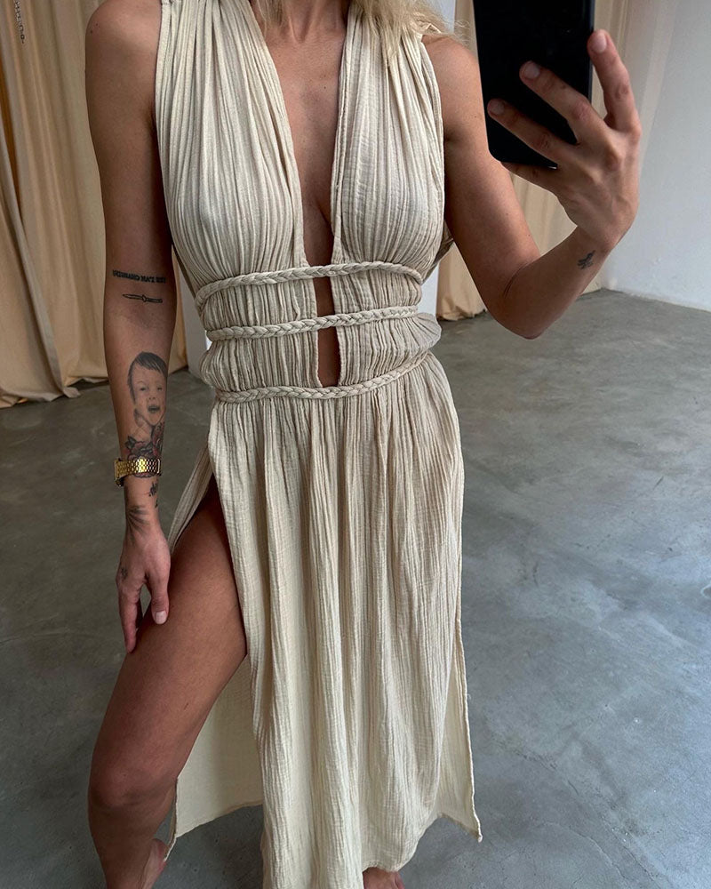 Zolla - Kleid mit Struktur und Schlitz