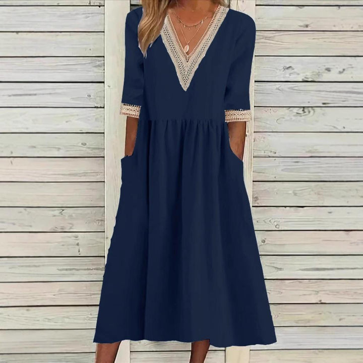 LIVIA | Spitzen-Midikleid