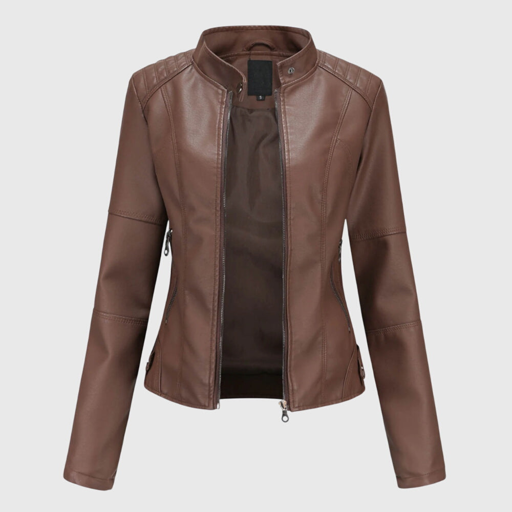 Giorgina™ - Stilvolle Lederjacke für Damen