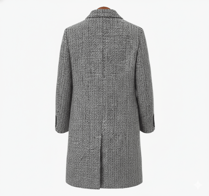 Federica | Bouclé-Einreihiger Mantel mit Revers