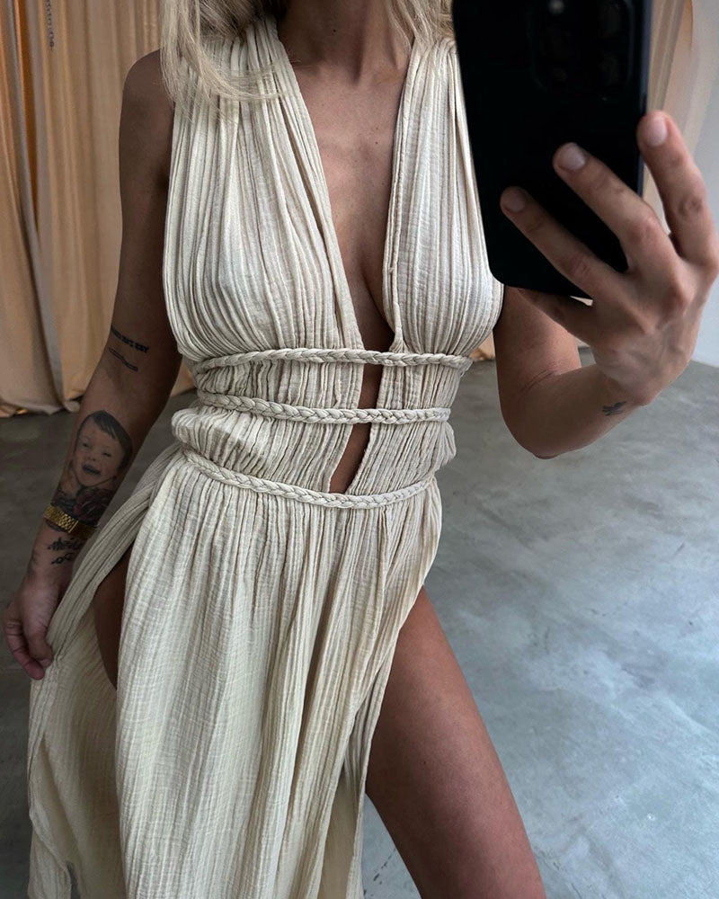 Zolla - Kleid mit Struktur und Schlitz