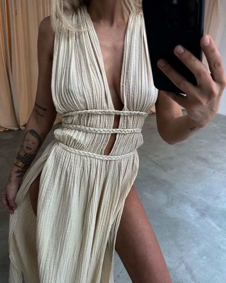 Zolla - Kleid mit Struktur und Schlitz