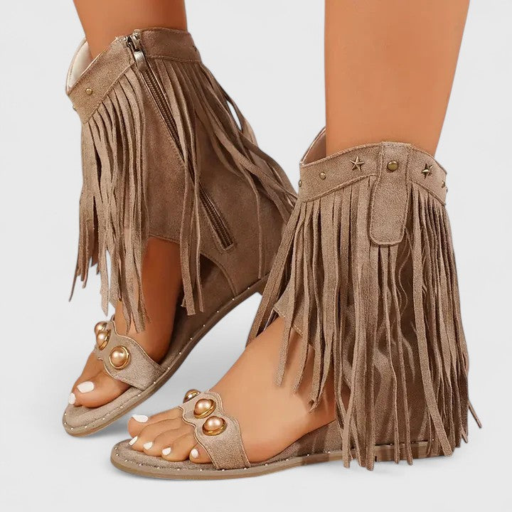 Eira - Stylische Fransen-Sandalen