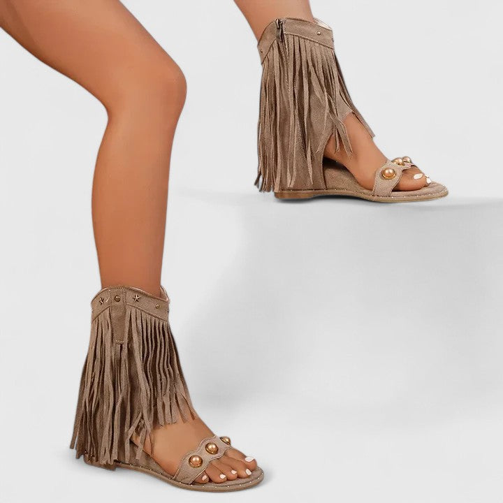Eira - Stylische Fransen-Sandalen