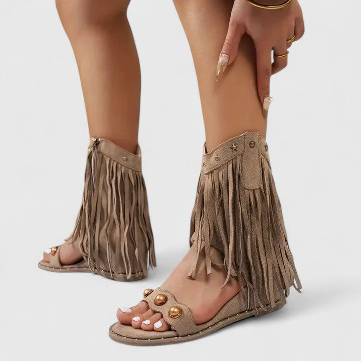Eira - Stylische Fransen-Sandalen