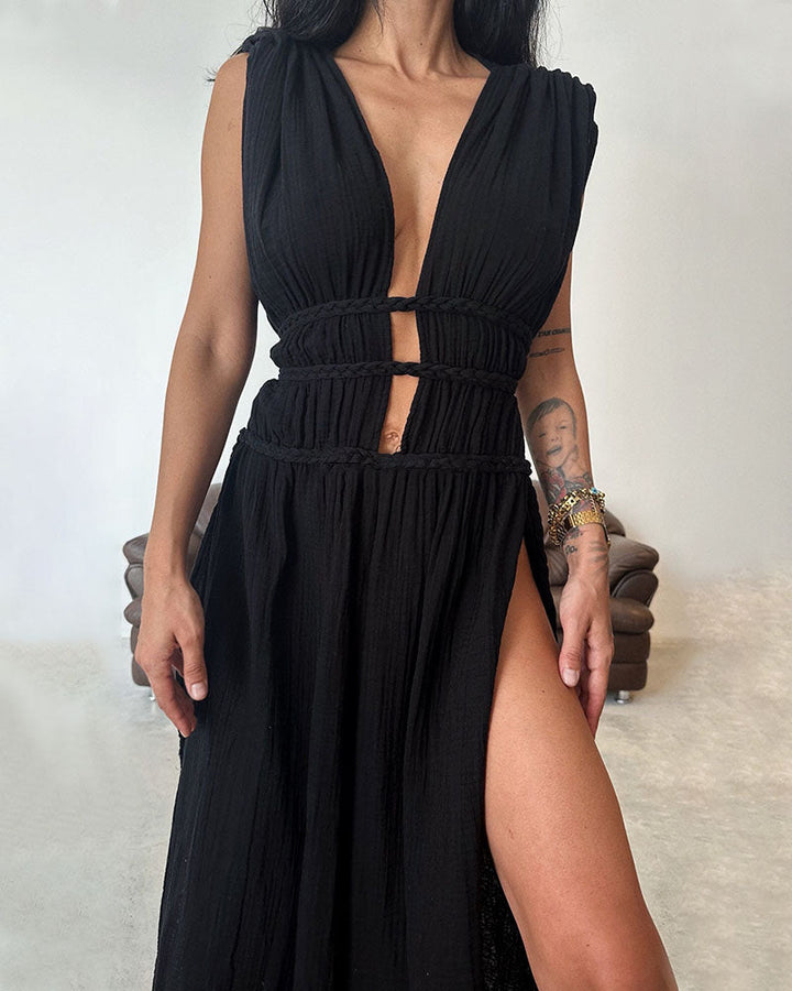 Zolla - Kleid mit Struktur und Schlitz