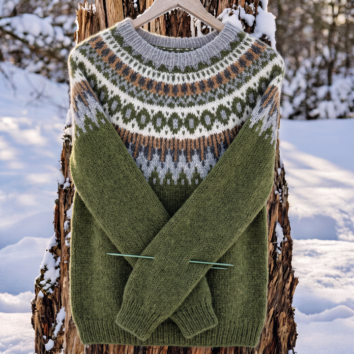 Alessandra | Merinowollpullover mit nordischem Muster
