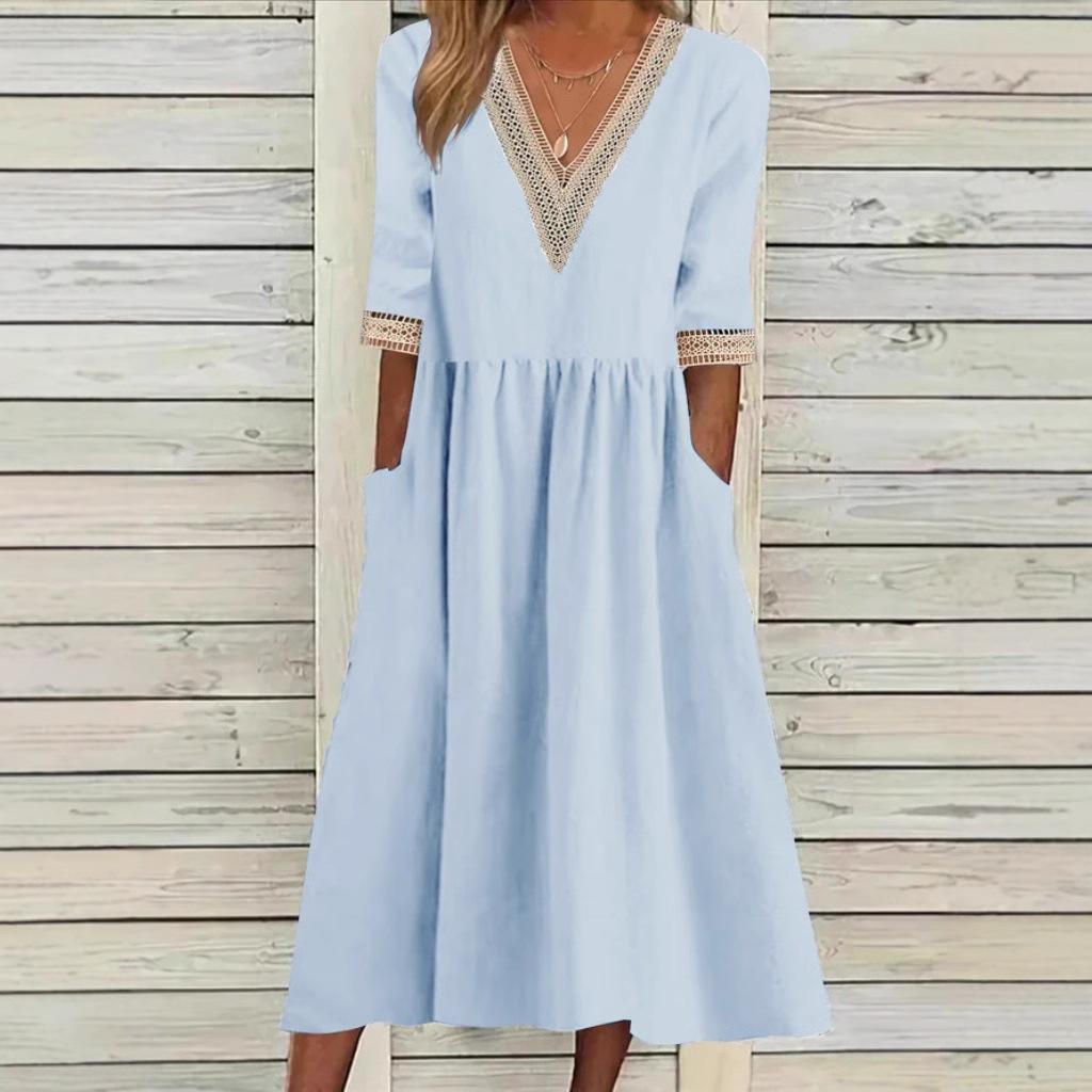 LIVIA | Spitzen-Midikleid