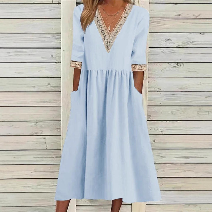LIVIA | Spitzen-Midikleid