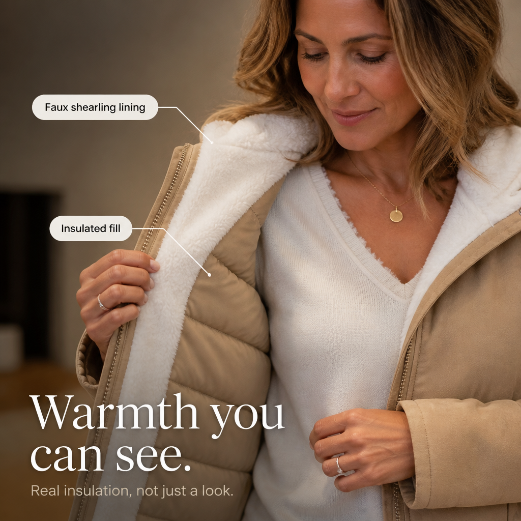 Laura | Gefütterte Kapuzenjacke