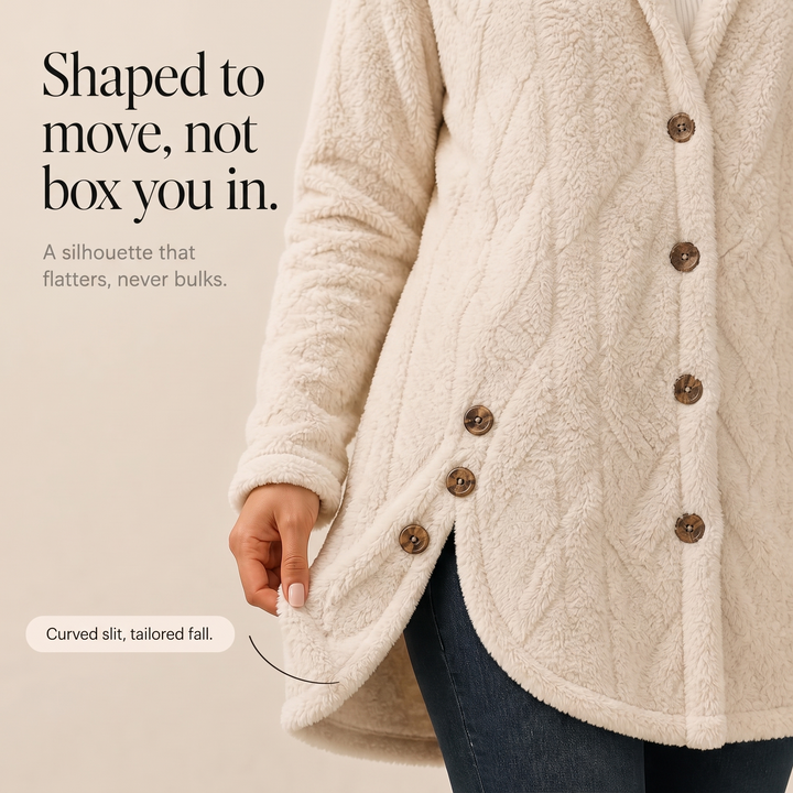 Livia | Kuschelige Strickjacke mit Kapuze