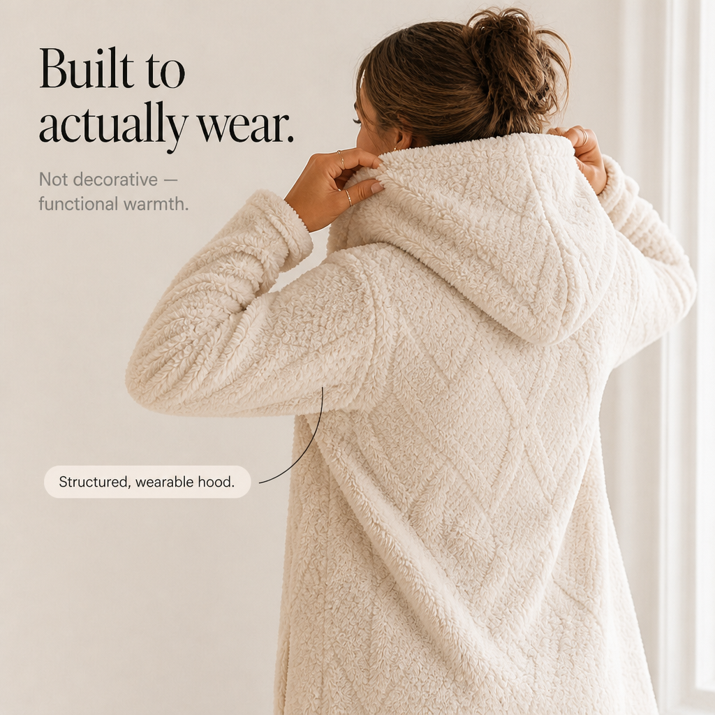 Livia | Kuschelige Strickjacke mit Kapuze