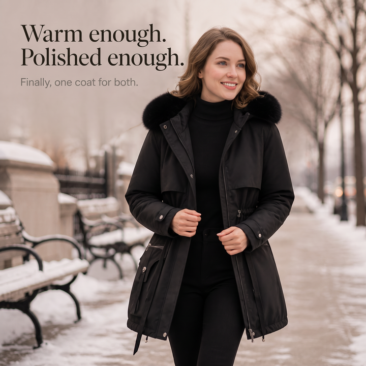 Charlotte | Gefütterte Winterjacke mit Kapuze