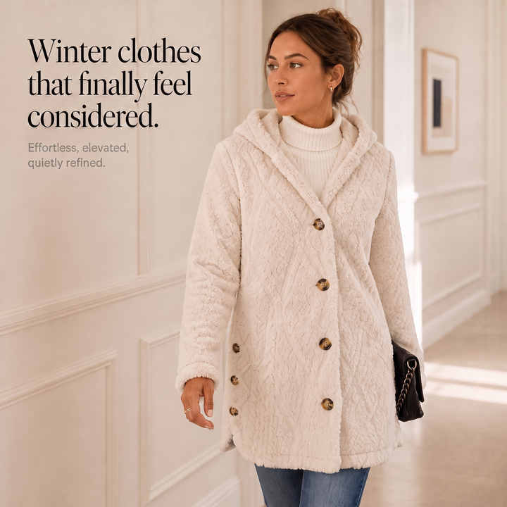 Livia | Kuschelige Strickjacke mit Kapuze
