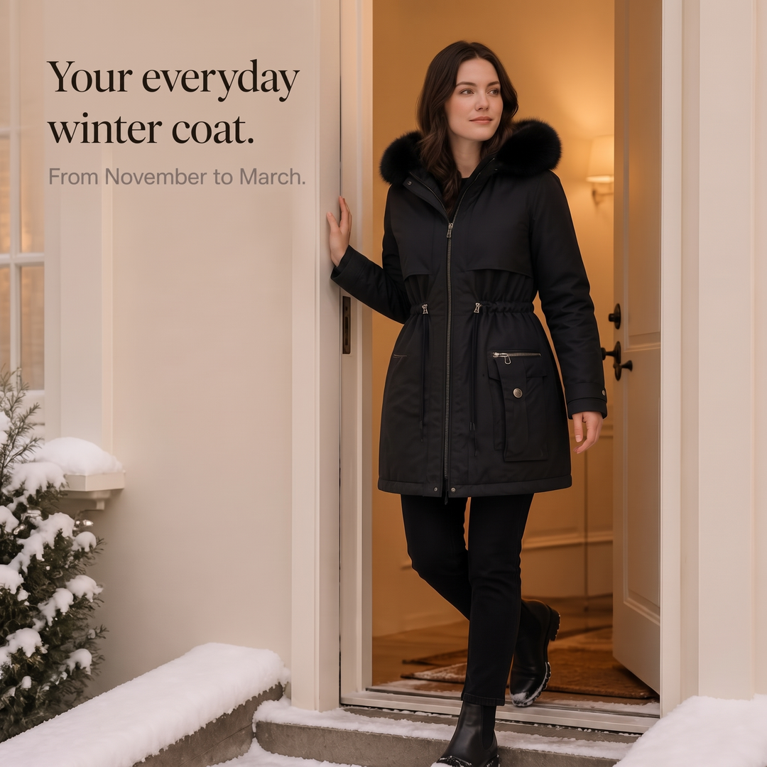 Charlotte | Gefütterte Winterjacke mit Kapuze
